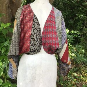 Vintage bolero jacket in silk